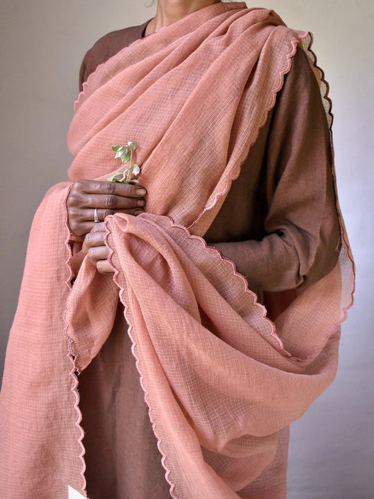Embroidered Kota Dupatta