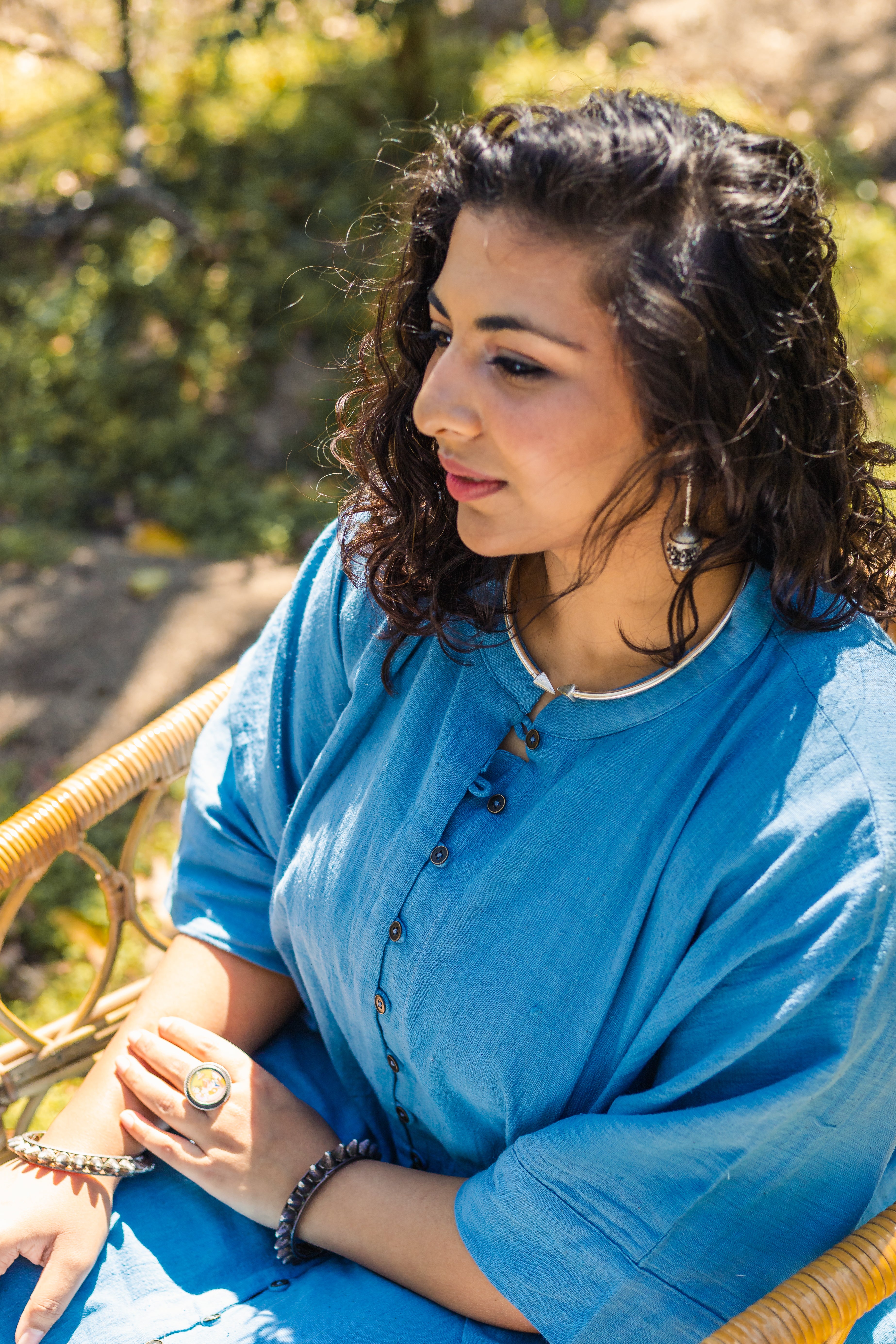 Seher Button Down Kaftan