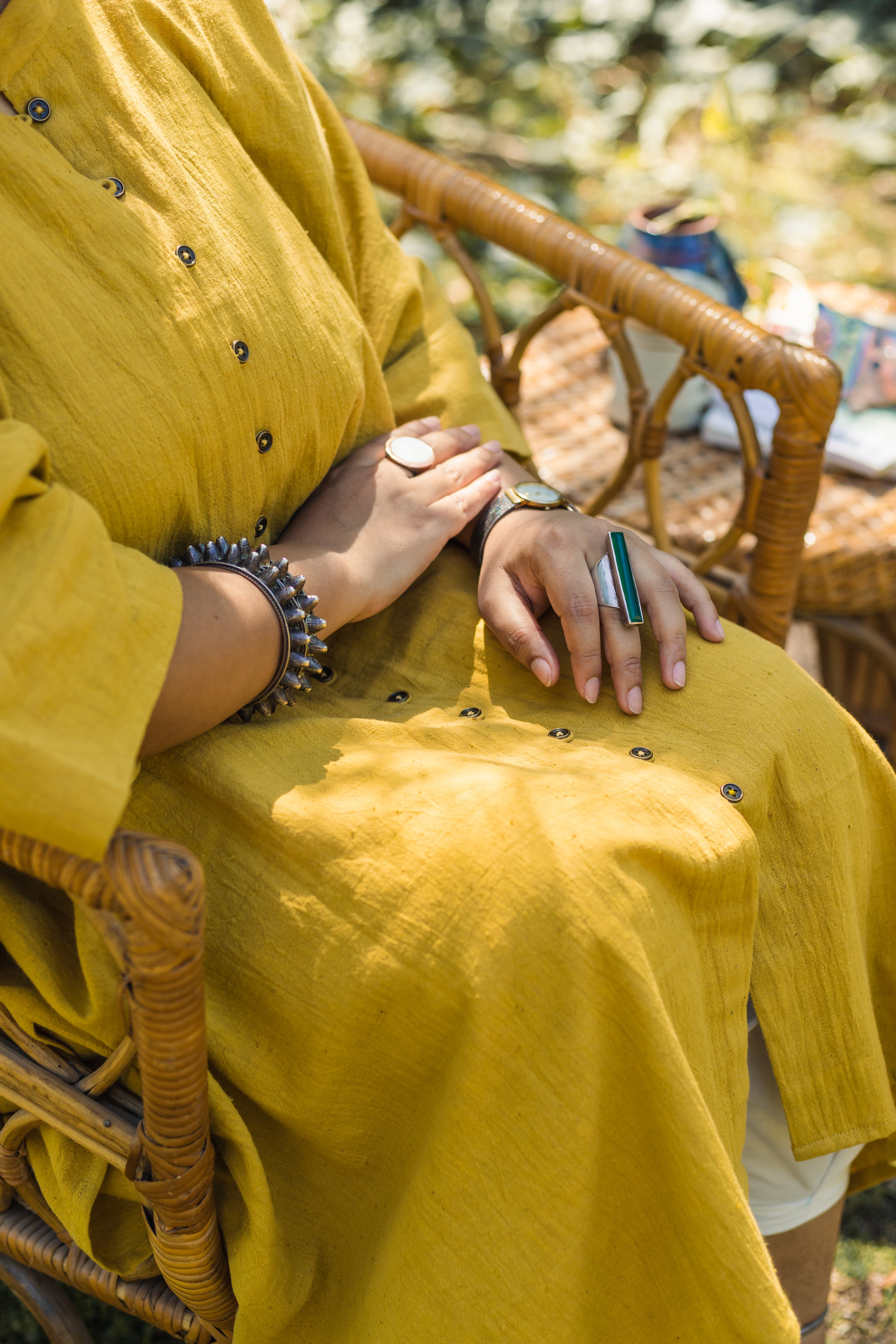Seher Button Down Kaftan