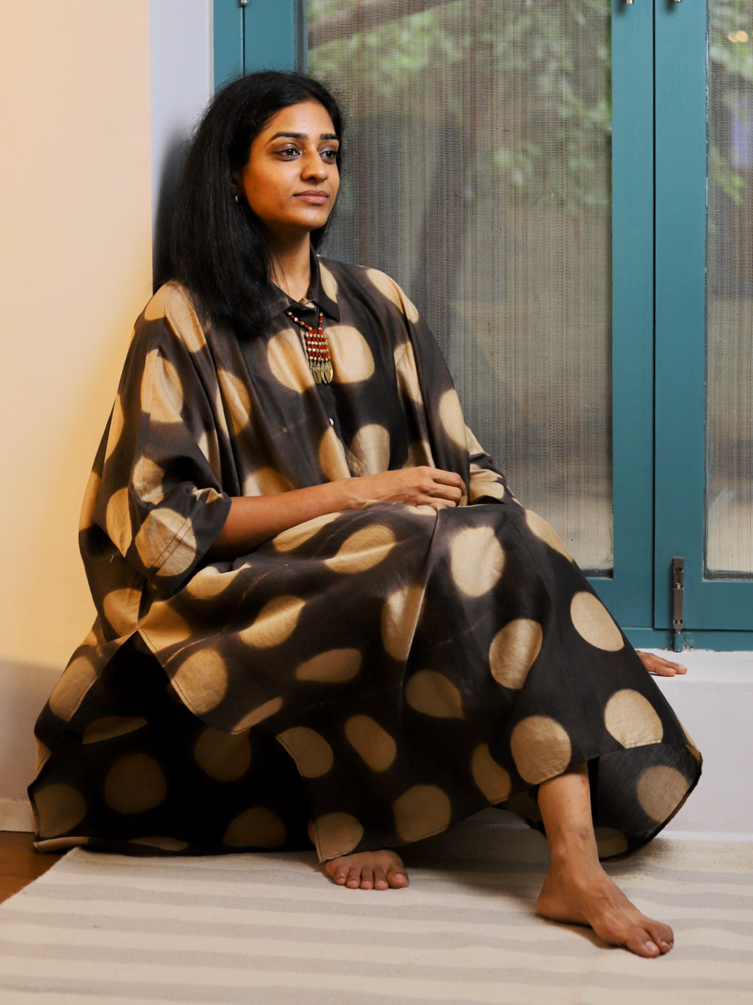 Raunak Chanderi Kaftan