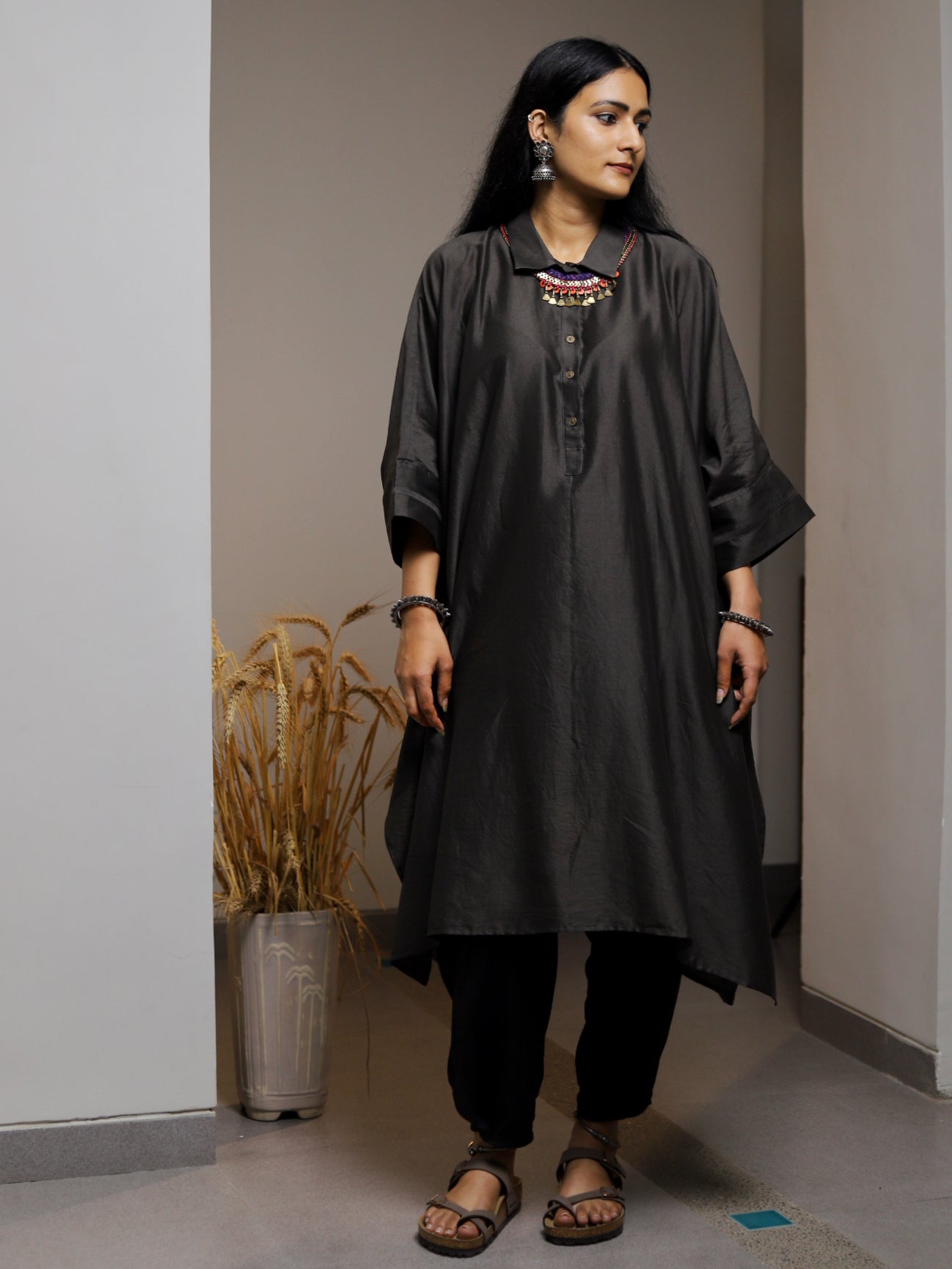 Roshan Chanderi Kaftan