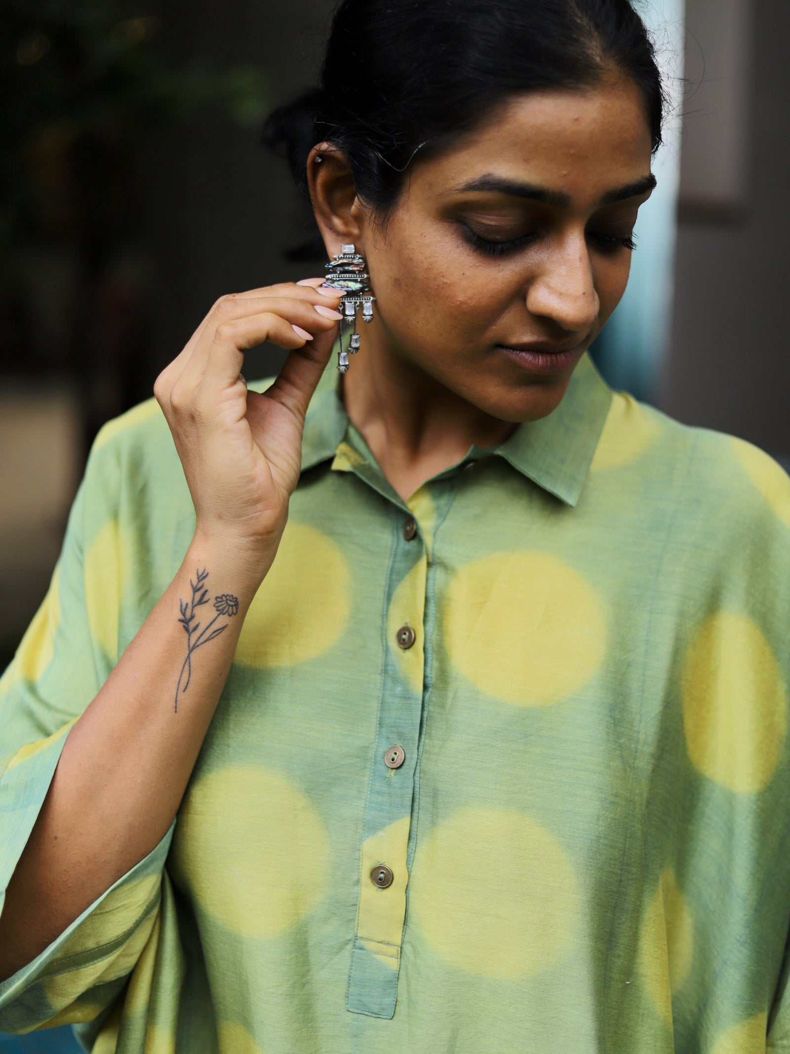 Raunak Chanderi Kaftan