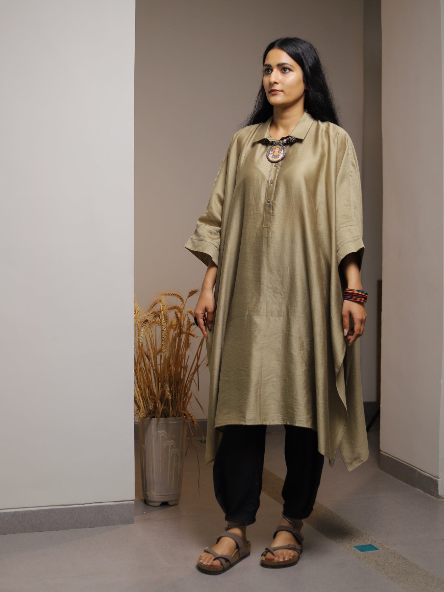 Roshan Chanderi Kaftan