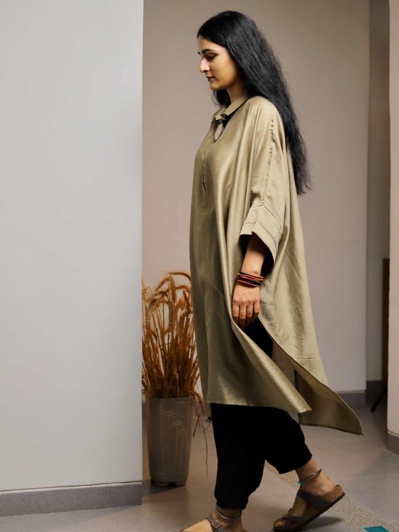 Roshan Chanderi Kaftan
