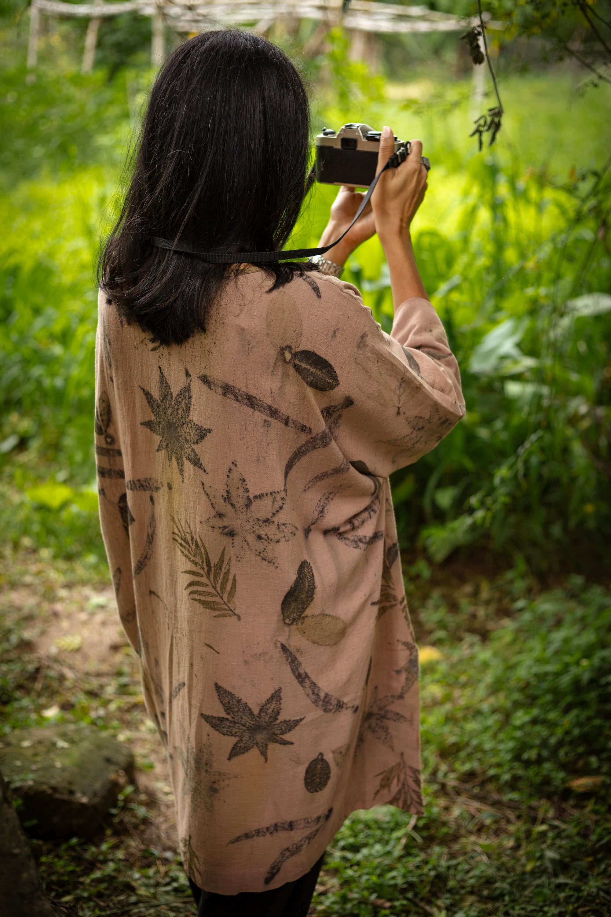 Surmai Eco-printed Kaftan Shirt