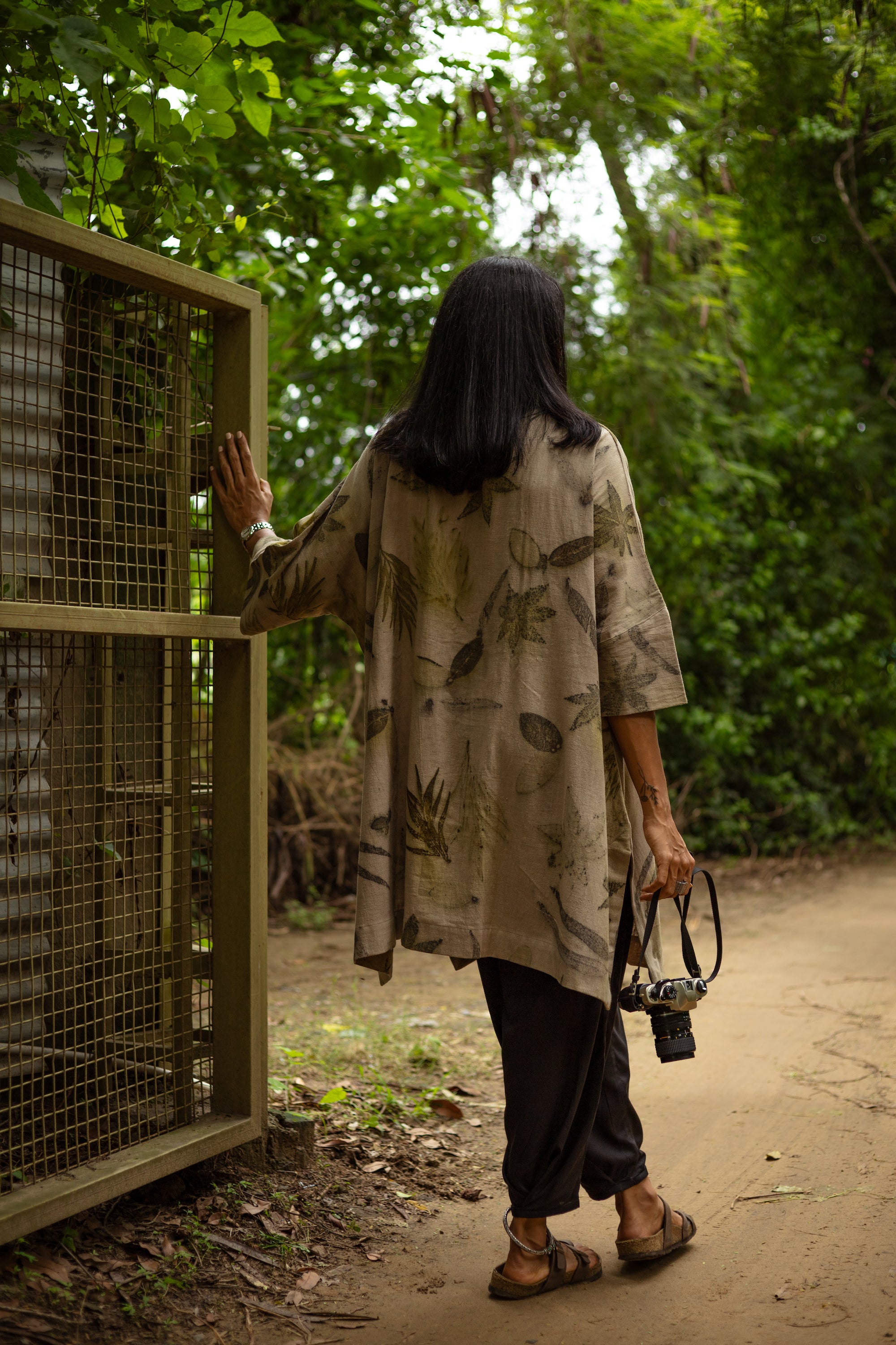 Surmai Eco-printed Kaftan Shirt