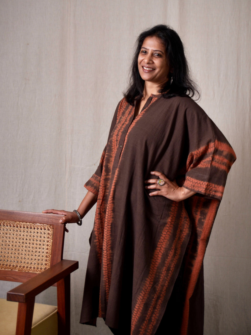 Tarini Shibori Kaftan