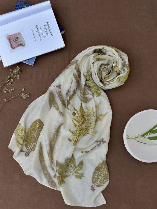Eco-printed Silk Scarves
