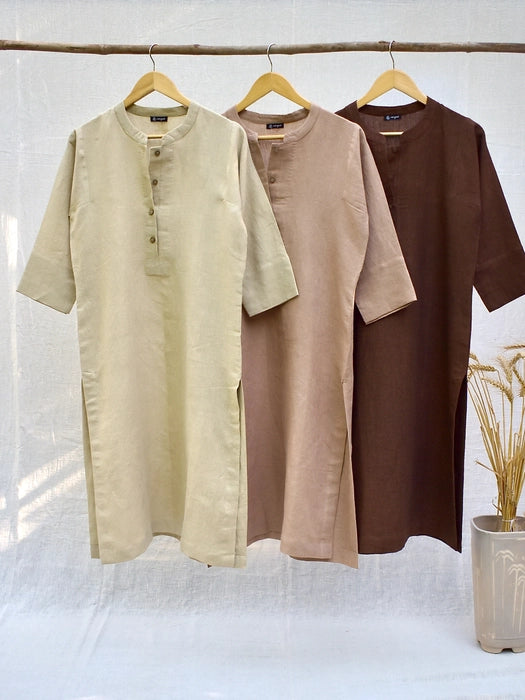 Rozana Linen Kurta