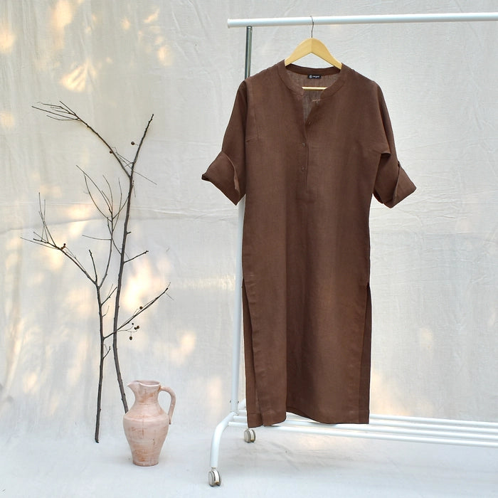 Rozana Linen Kurta