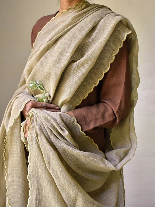 Embroidered Kota Dupatta