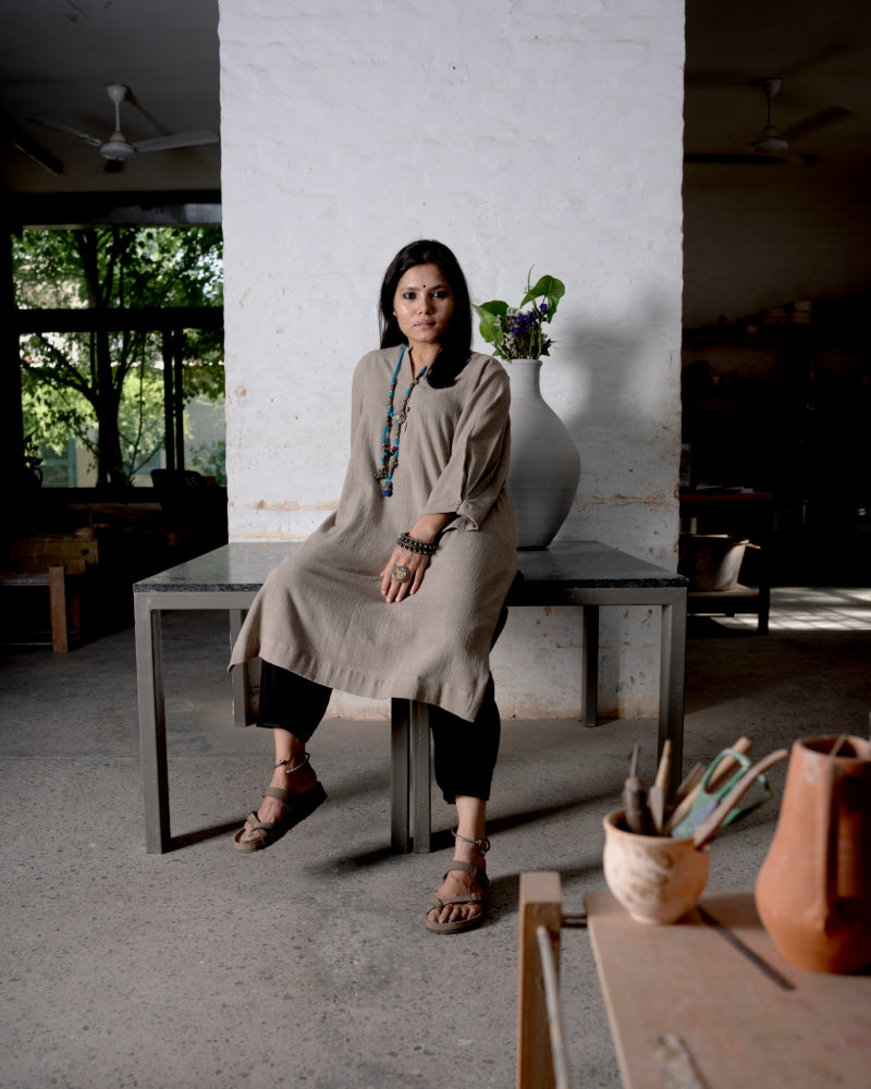 Parijat Earth Kurta