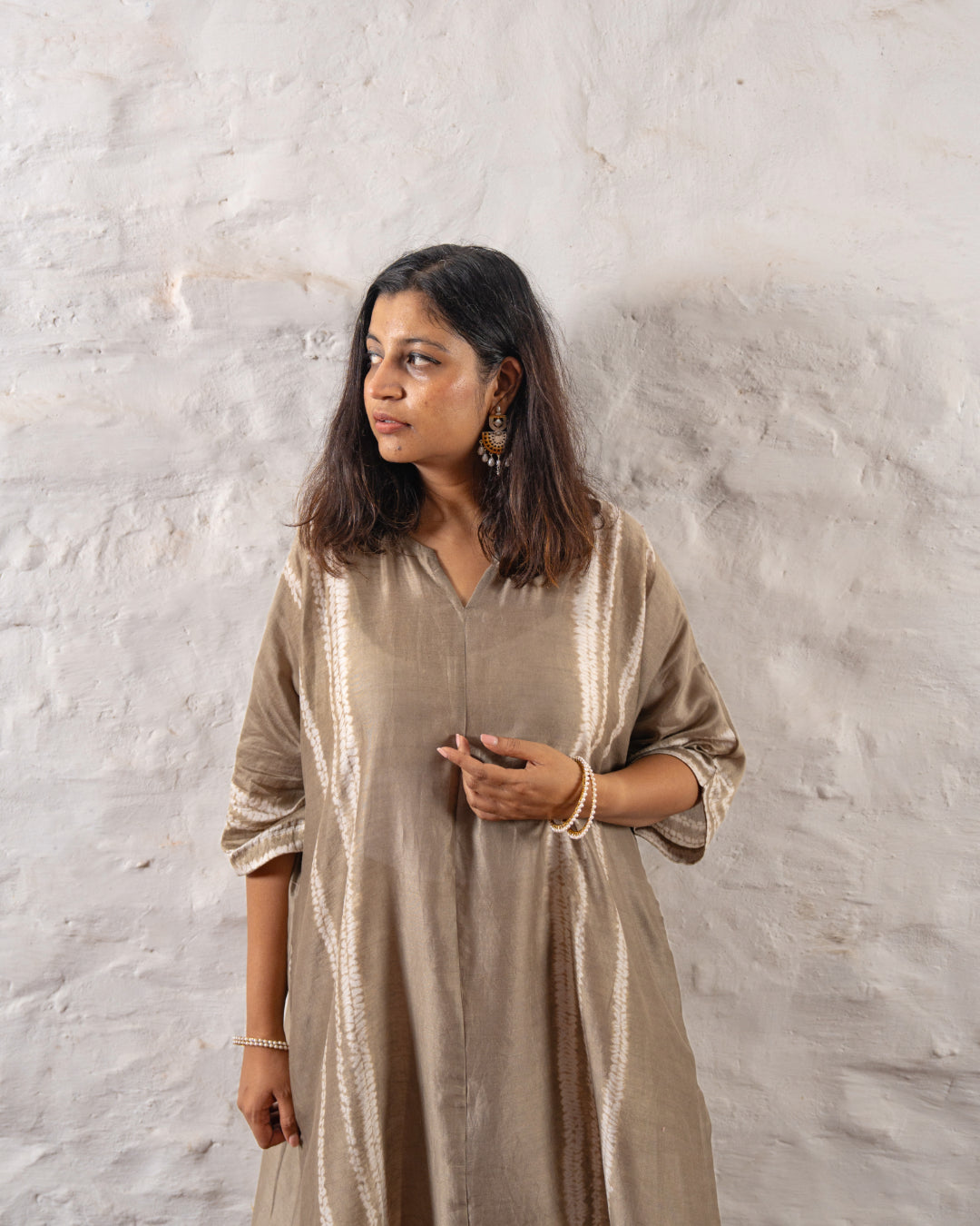 Bela Chanderi Kaftan