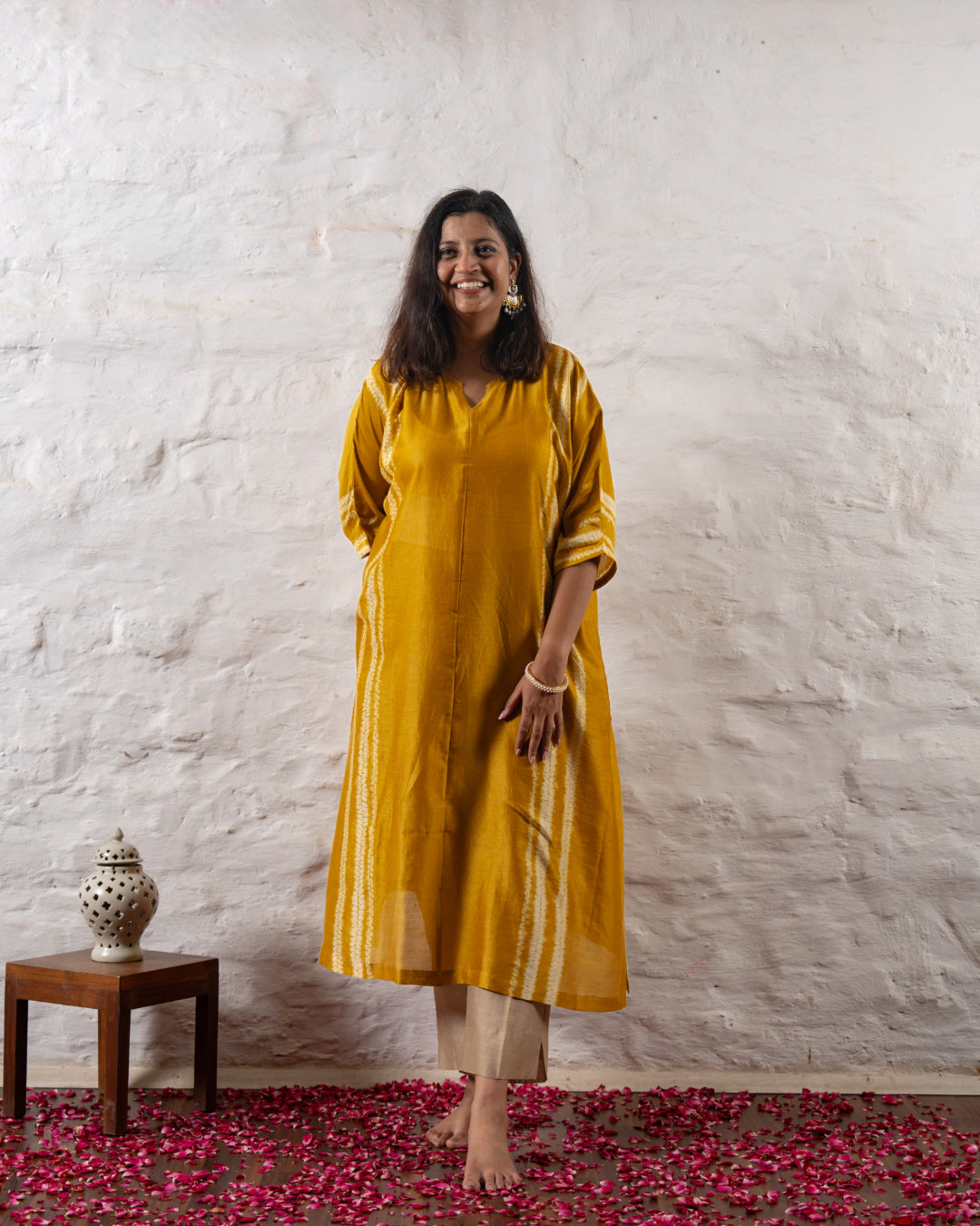 Bela Chanderi Kaftan