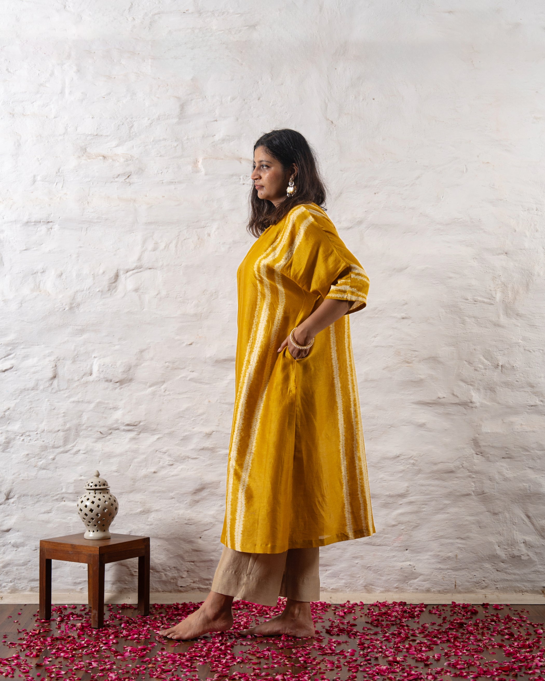 Bela Chanderi Kaftan