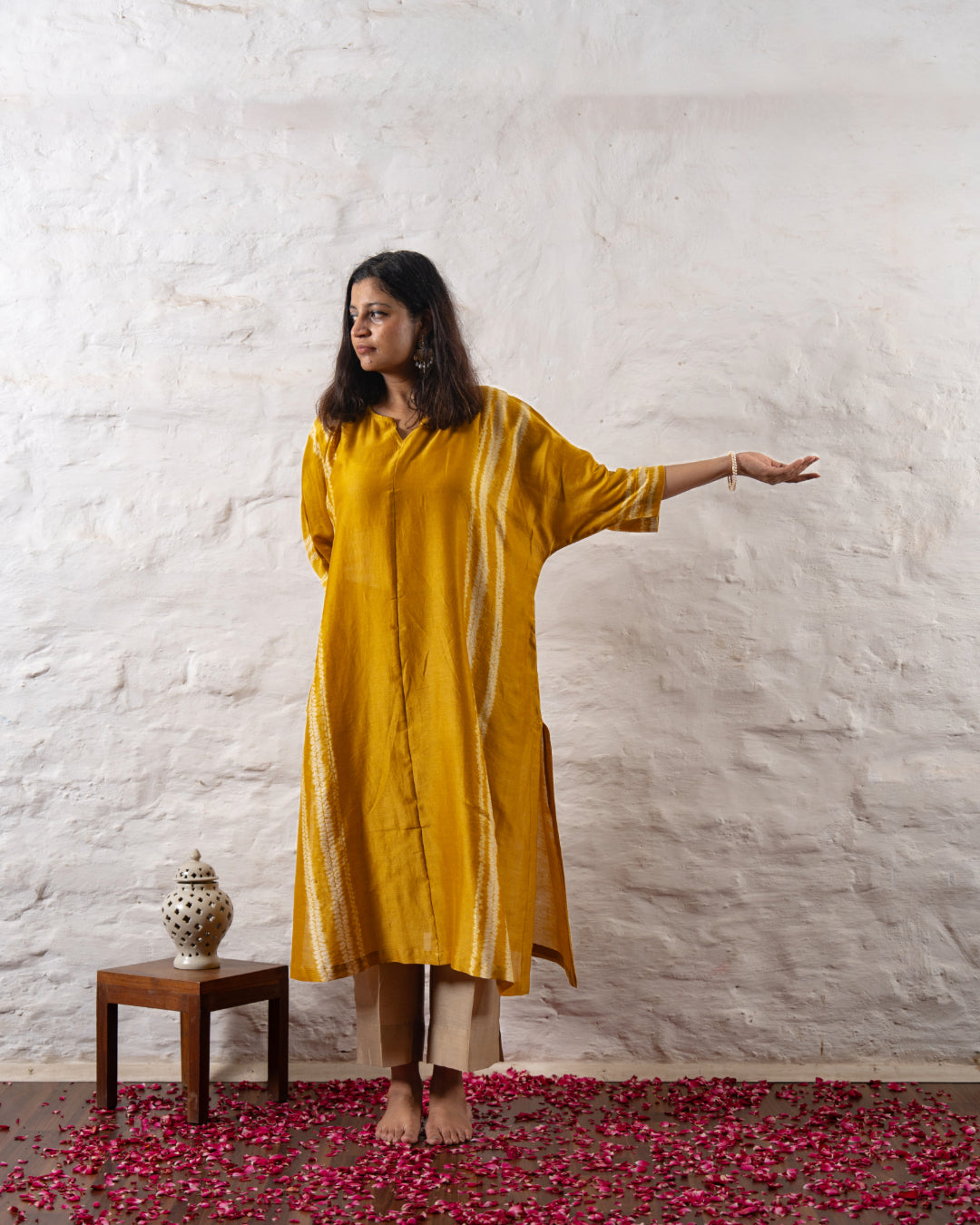 Bela Chanderi Kaftan