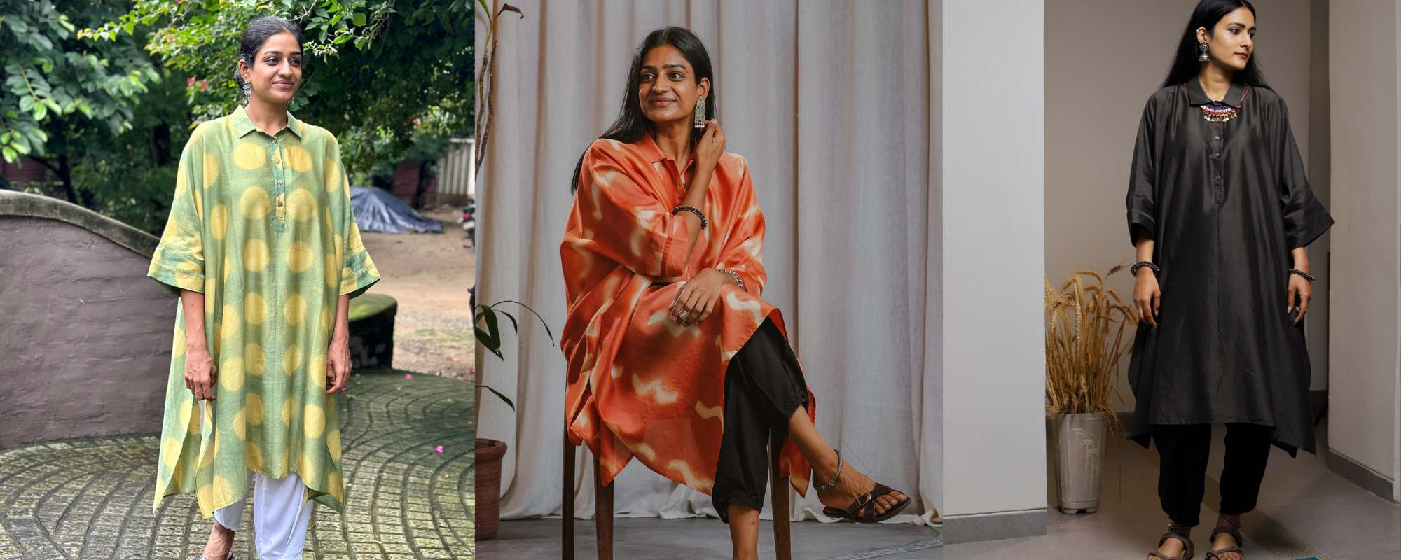 Chanderi Kaftans