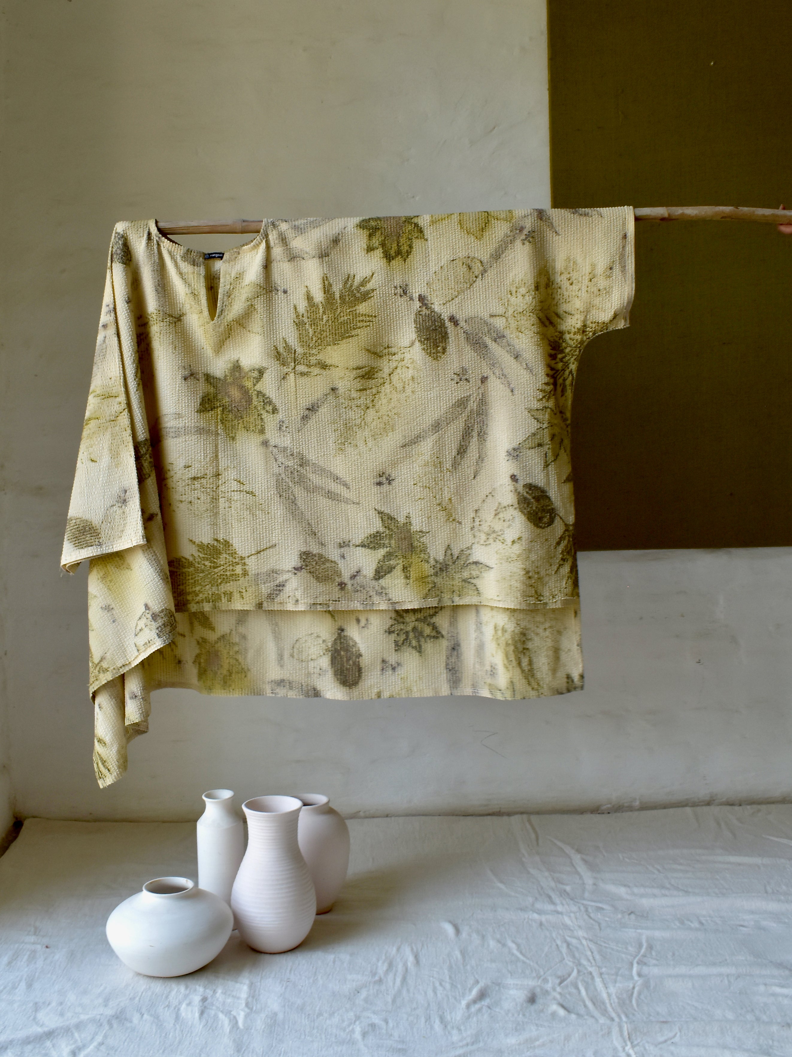 Dhara Eco-printed Kaftan