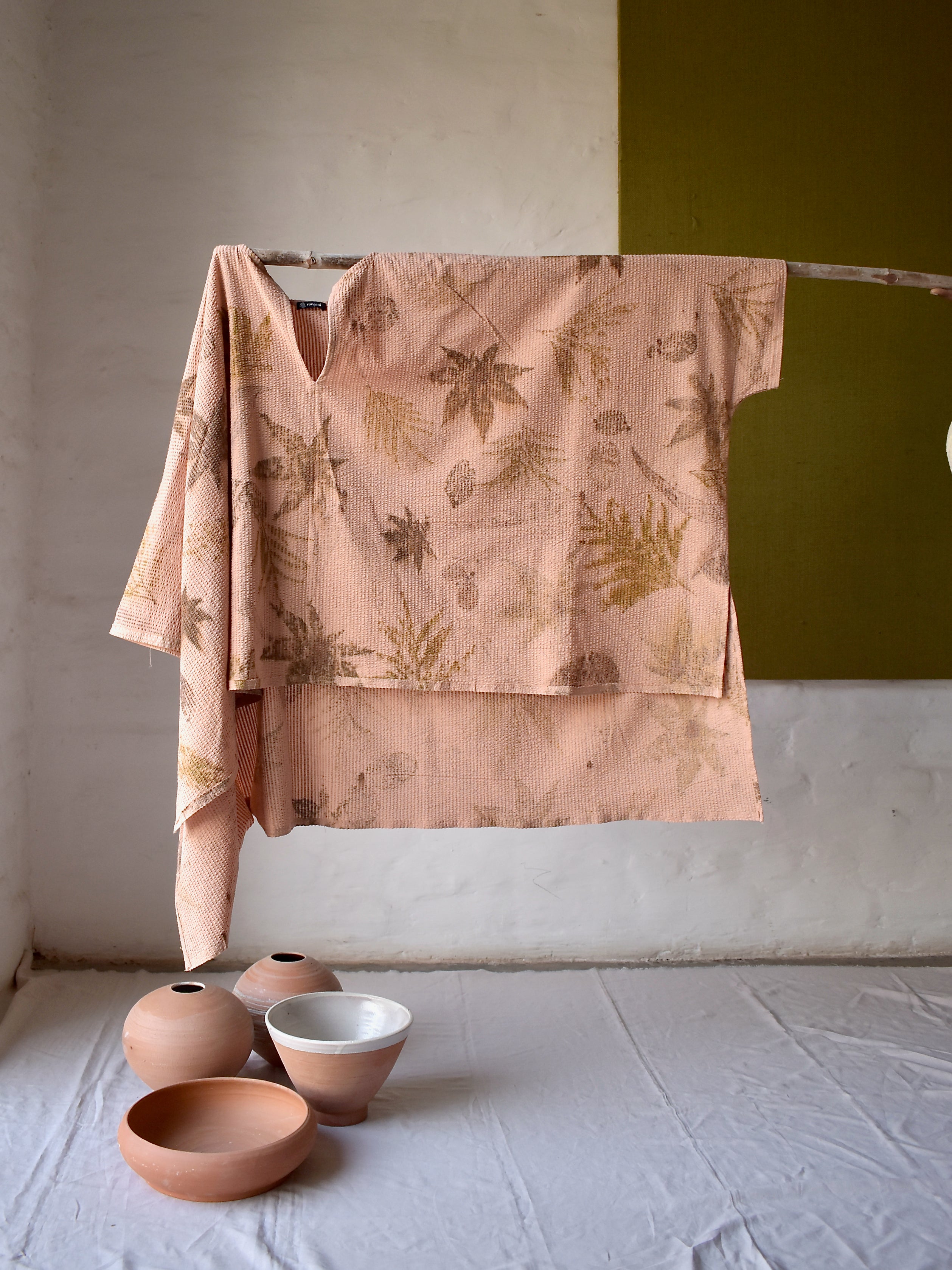 Dhara Eco-printed Kaftan