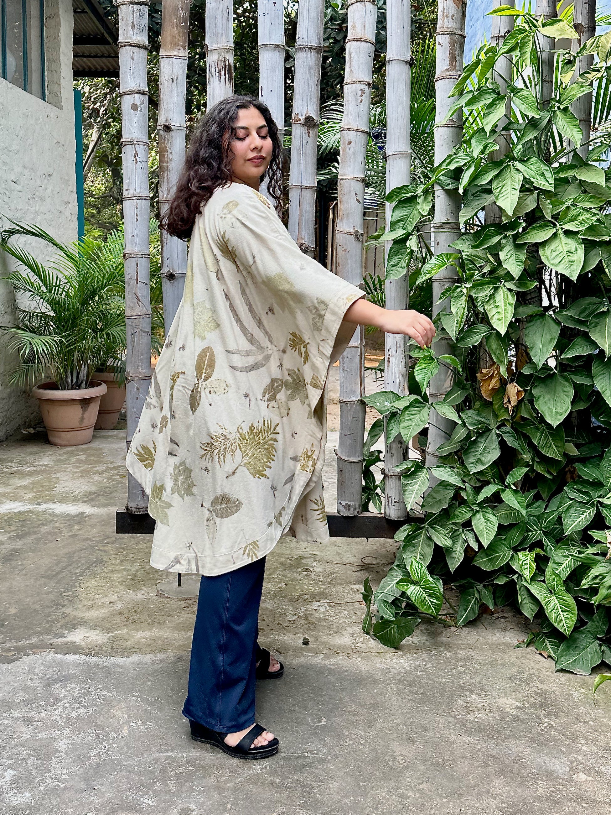 Phool Overlay Kaftan