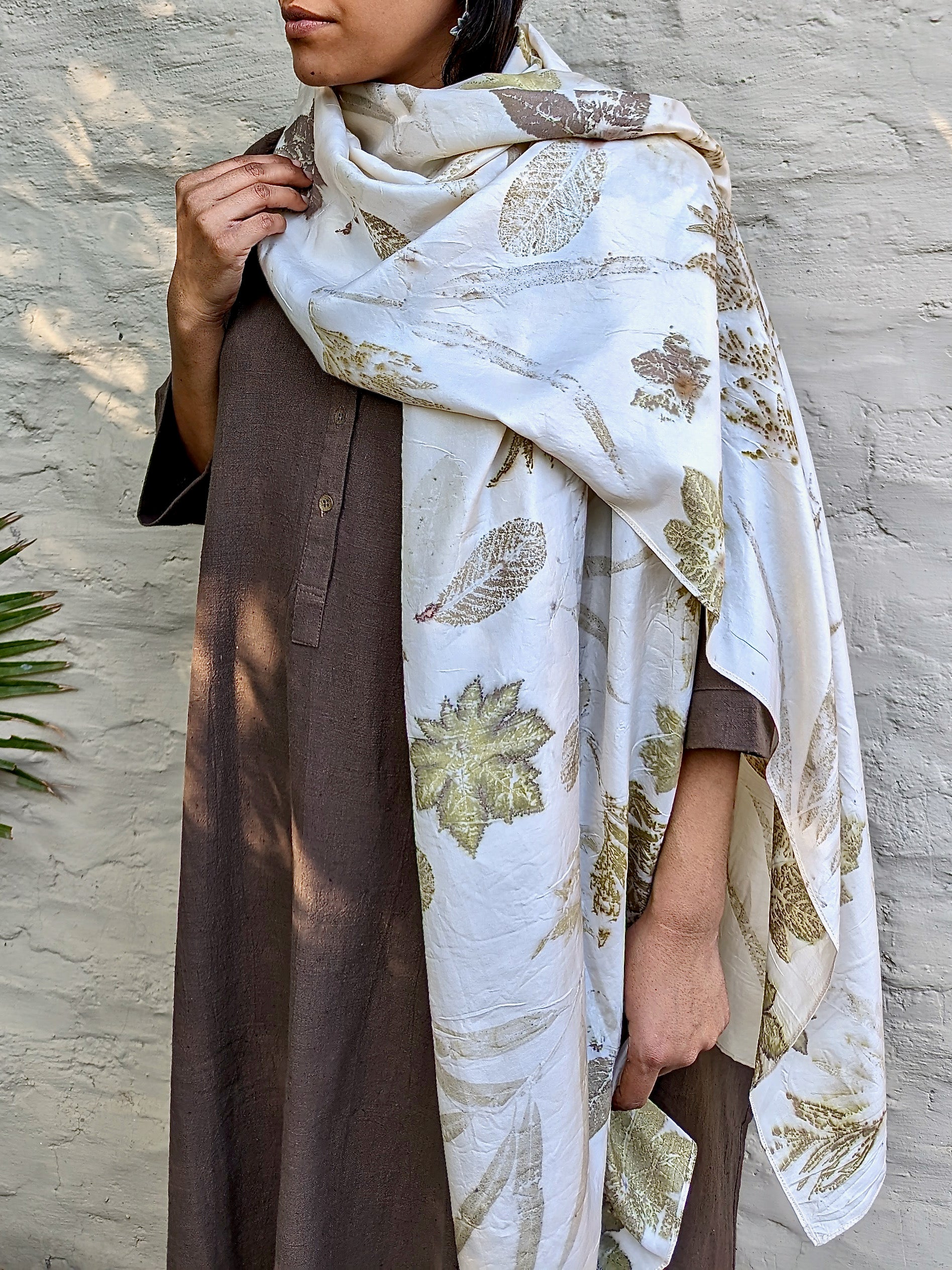 Eco-printed Silk Scarves